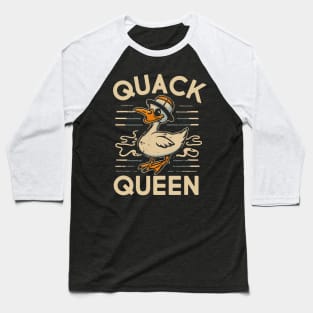 Quack Queen Duck Mom Baseball T-Shirt